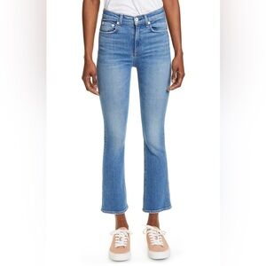 Rag & Bone Nina High Waist Ankle Flare Jeans, Light Wash / Gravel, 27